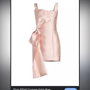 Elliatt Corsage Satin Bow Minidress